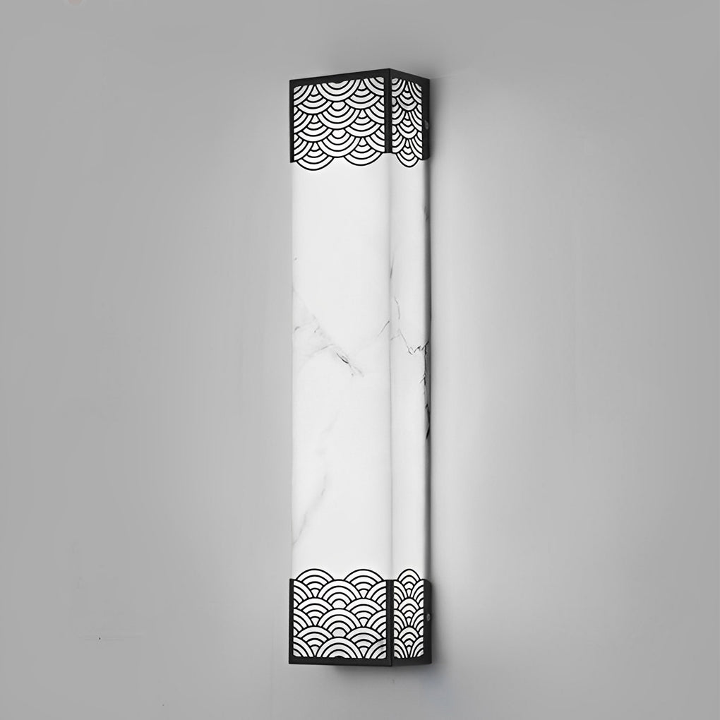 Rectangular Resin LED Waterproof Vintage Outdoor Wall Lights Wall Lamp-Lighom