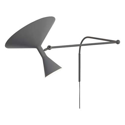 Marseille Swing Arm Wall Lamp Adjustable Long Metal Arm Trumpet Sconce-Lighom