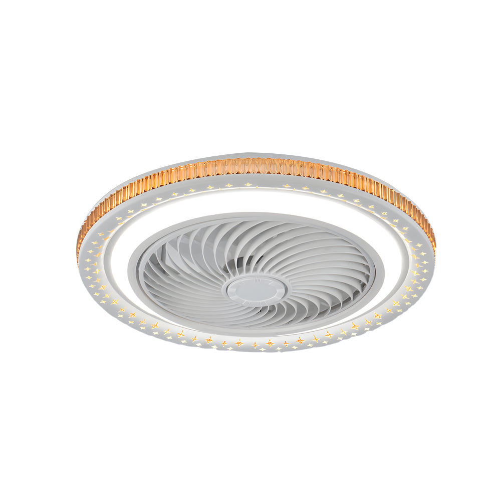 19.7 in. Bladeless LED Ceiling Fan with Remote