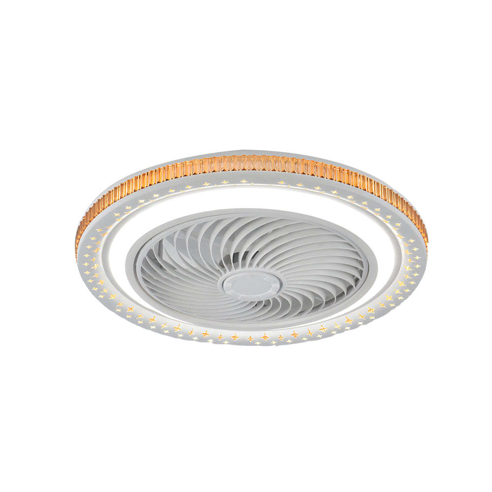 19.7 in. Bladeless LED Ceiling Fan with Remote