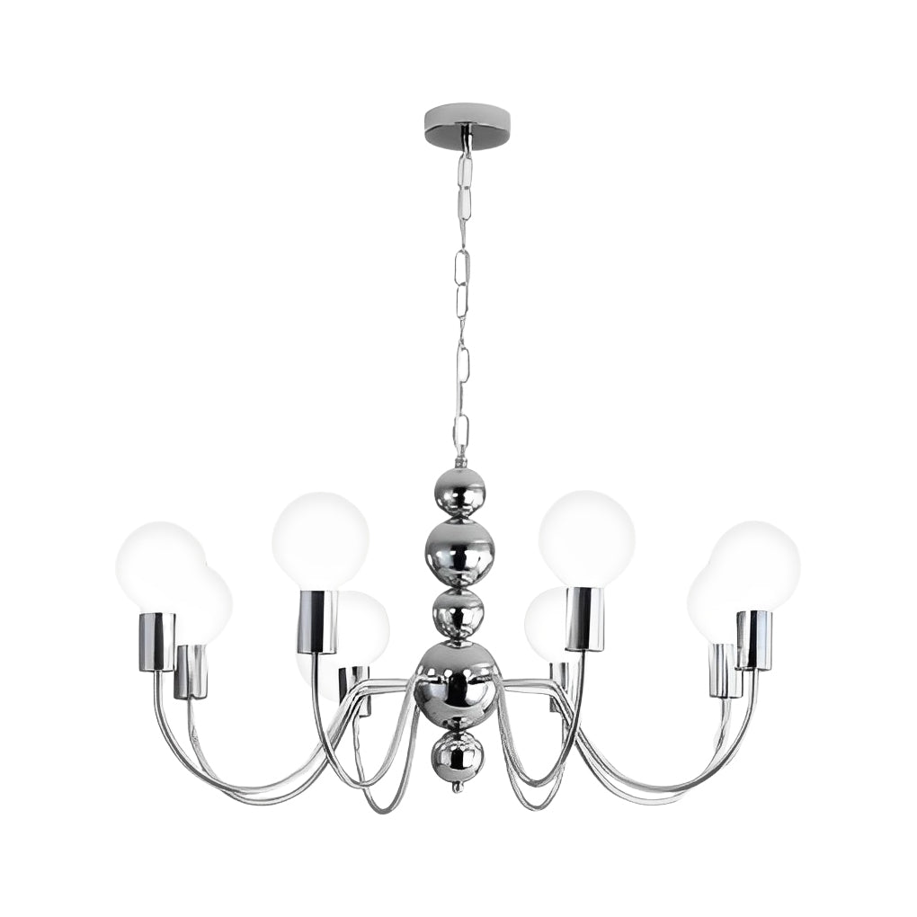 Iron Glass Ball Minimalist French Chandelier