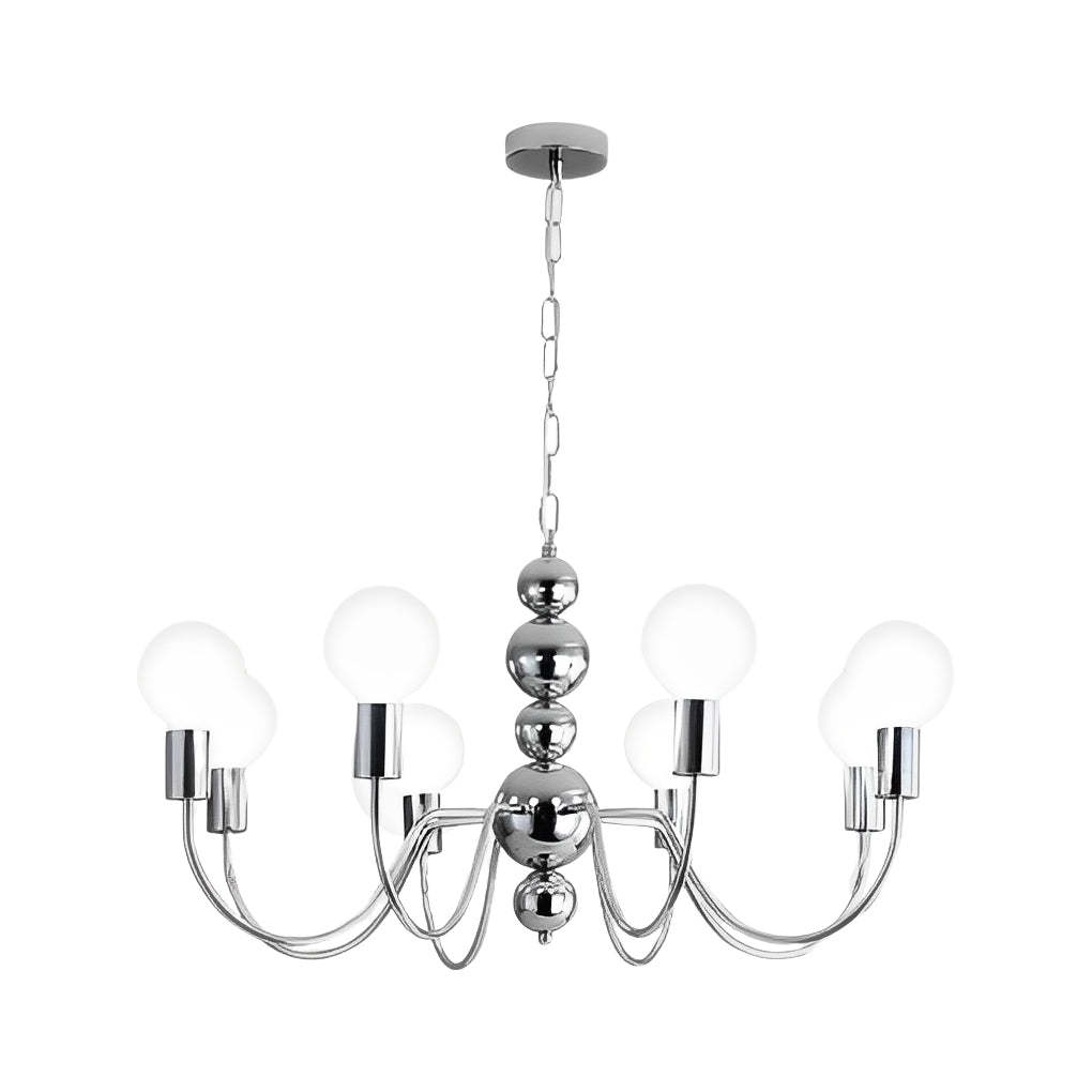 Iron Glass Ball Minimalist French Chandelier