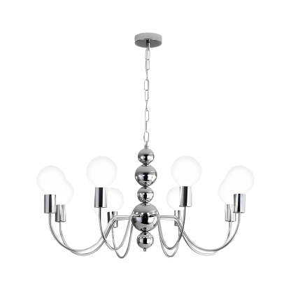 Iron Glass Ball Minimalist French Chandelier
