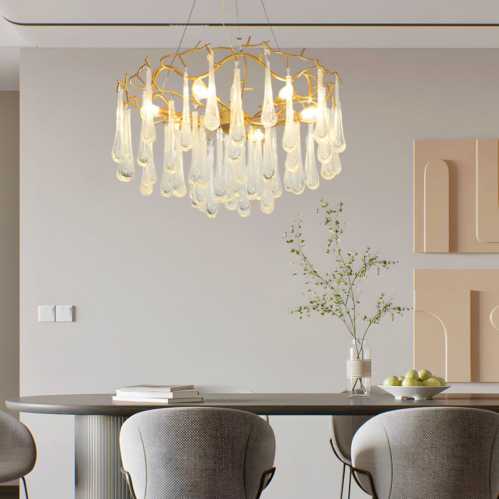 Modern Tree Branch Luxury Bubble Crystal Chandelier