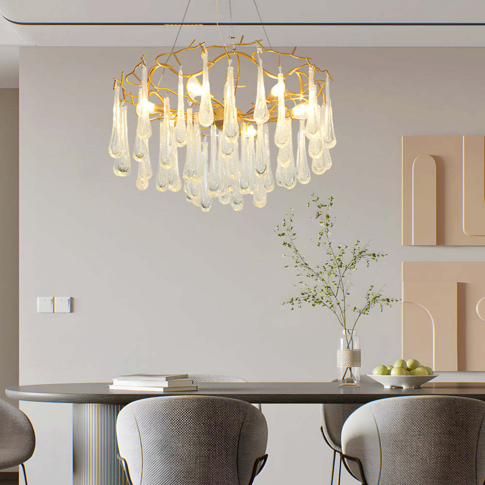 Modern Tree Branch Luxury Bubble Crystal Chandelier