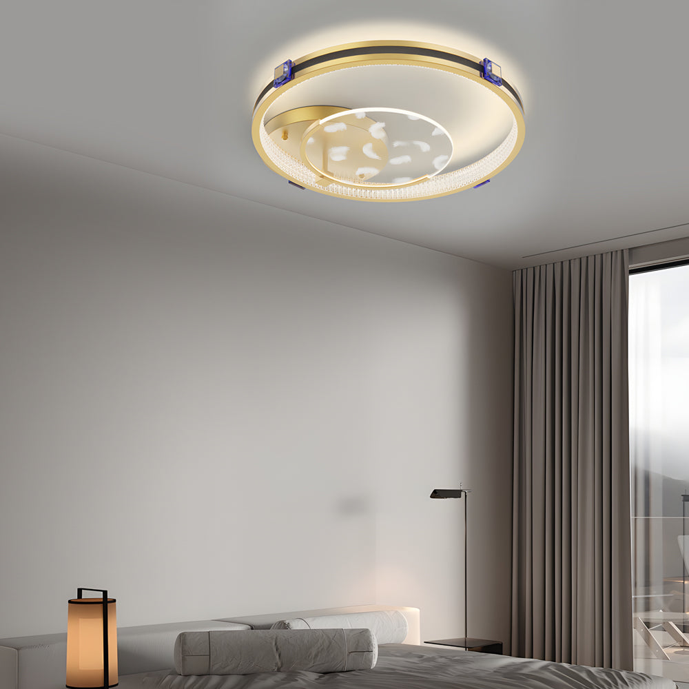 Acrylic Feather LED Modern Ceiling Light