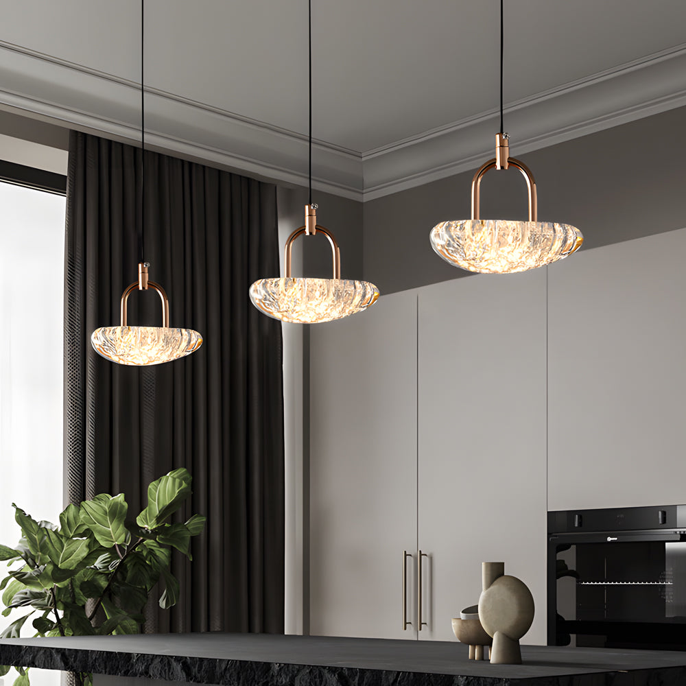 Modern shade white pendant lighting — 6.7"X4.9"X6.7"