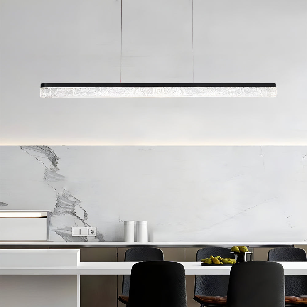 Creative island linear black pendant lighting