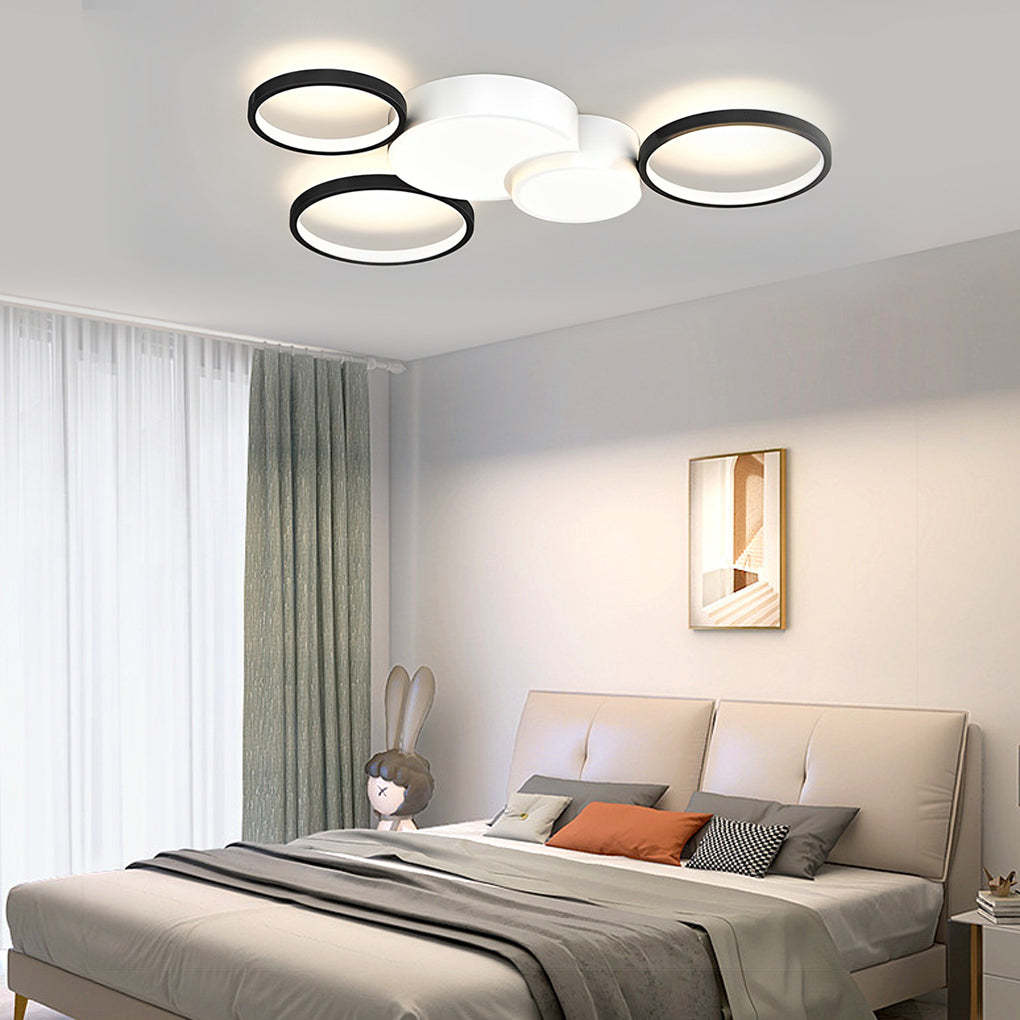 Multi-Circle LED Nordic Flush Mount