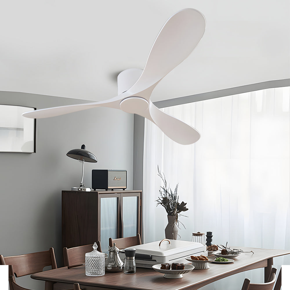 Modern home 3-blade white ceiling fans, Lighom