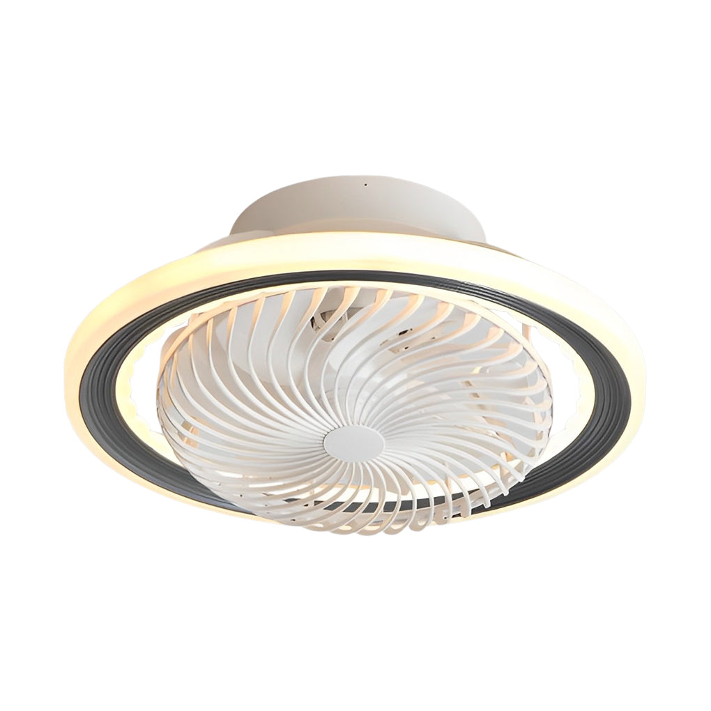 Round Mute Timing LED 3-Step Bladeless Fan