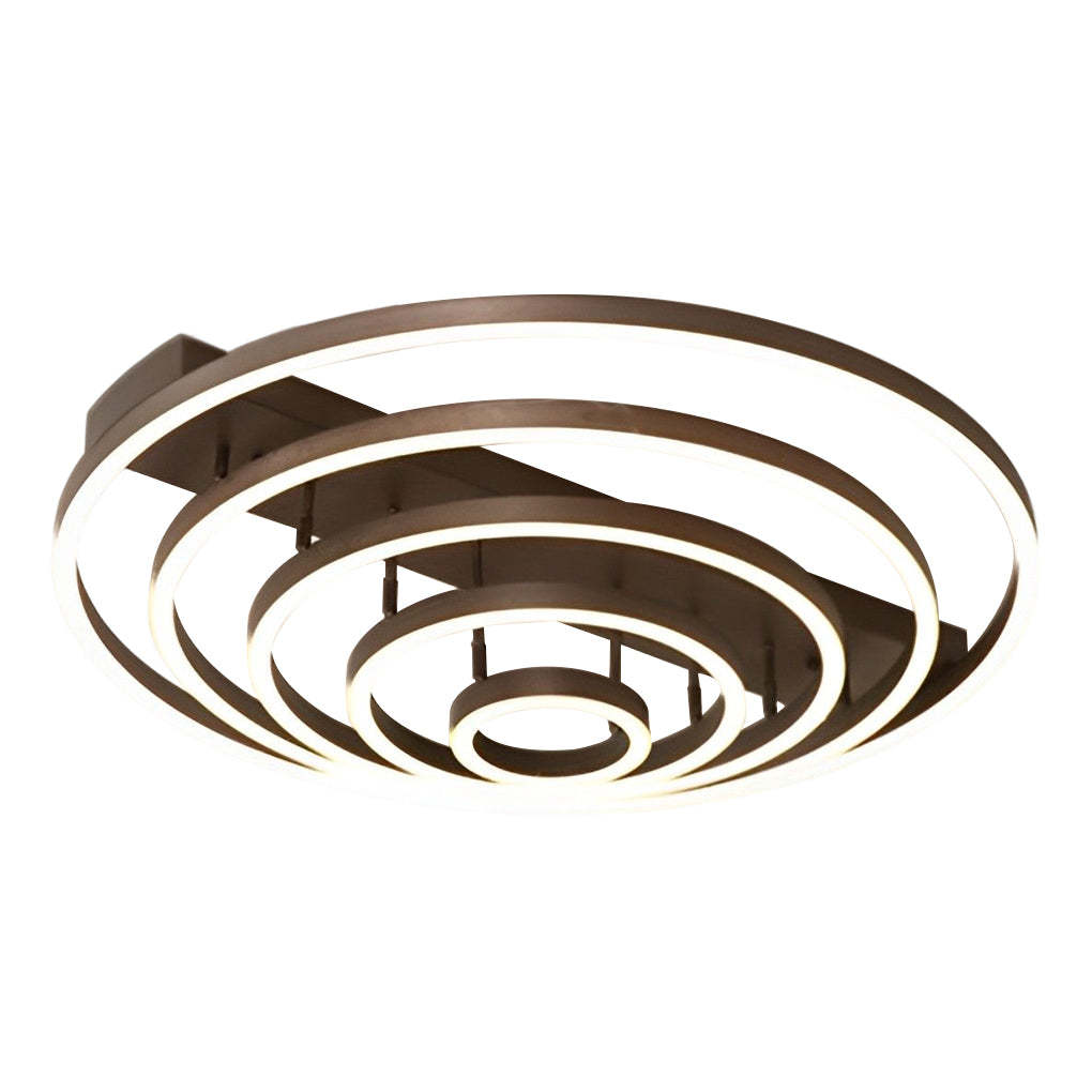 Adjustable Multiple Circular LED Modern Flush Mount Light