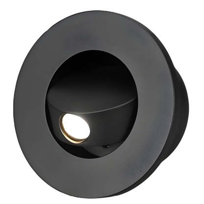 Round Square Adjustable 3W LED Recessed Nordic Wall Lamp Sconce Lighting-Lighom