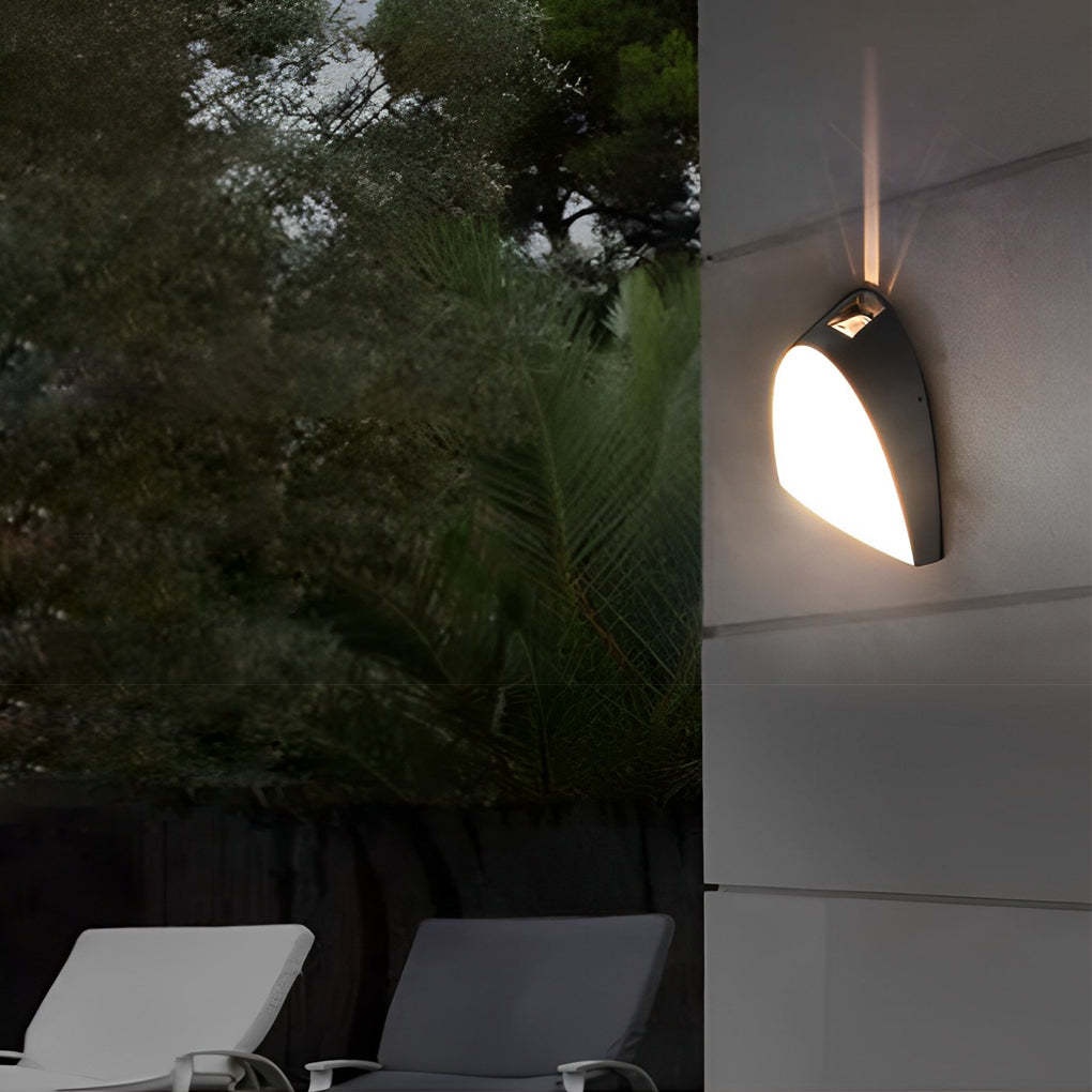 Creative LED Waterproof Aluminum Black Modern Outdoor Wall Sconce Lighting-Lighom