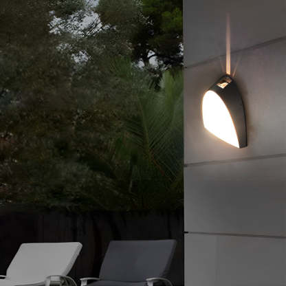 Creative LED Waterproof Aluminum Black Modern Outdoor Wall Sconce Lighting-Lighom