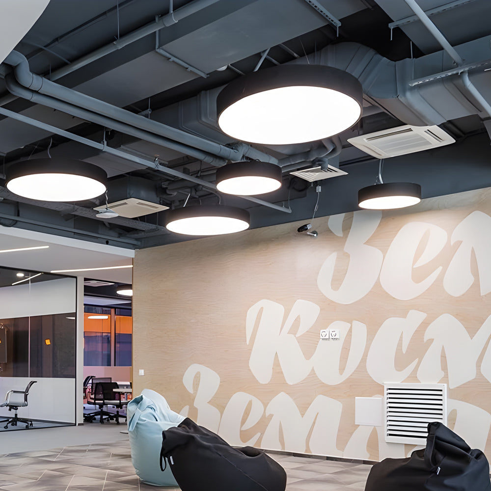 Round Pendant LED Modern Suspended Office Light