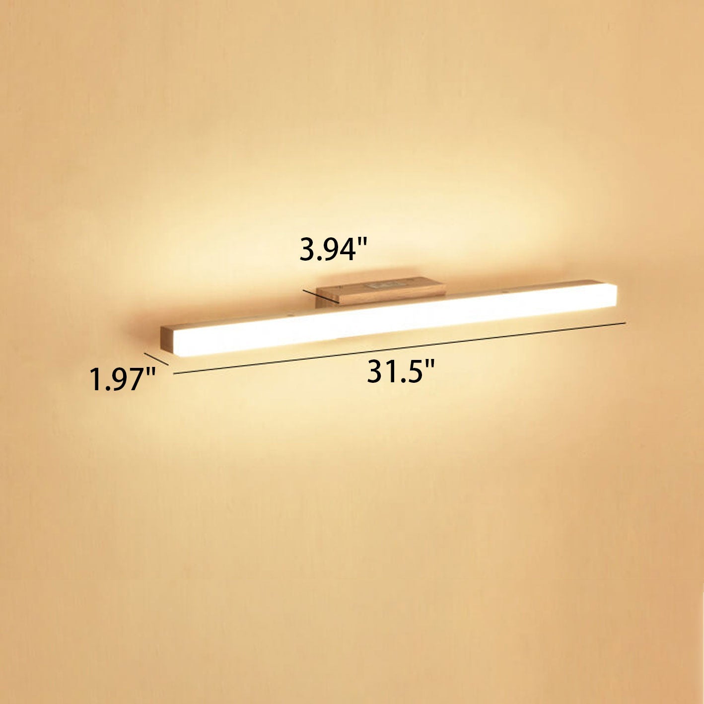 Nordic Minimalist Wooden Vanity LED Sconce