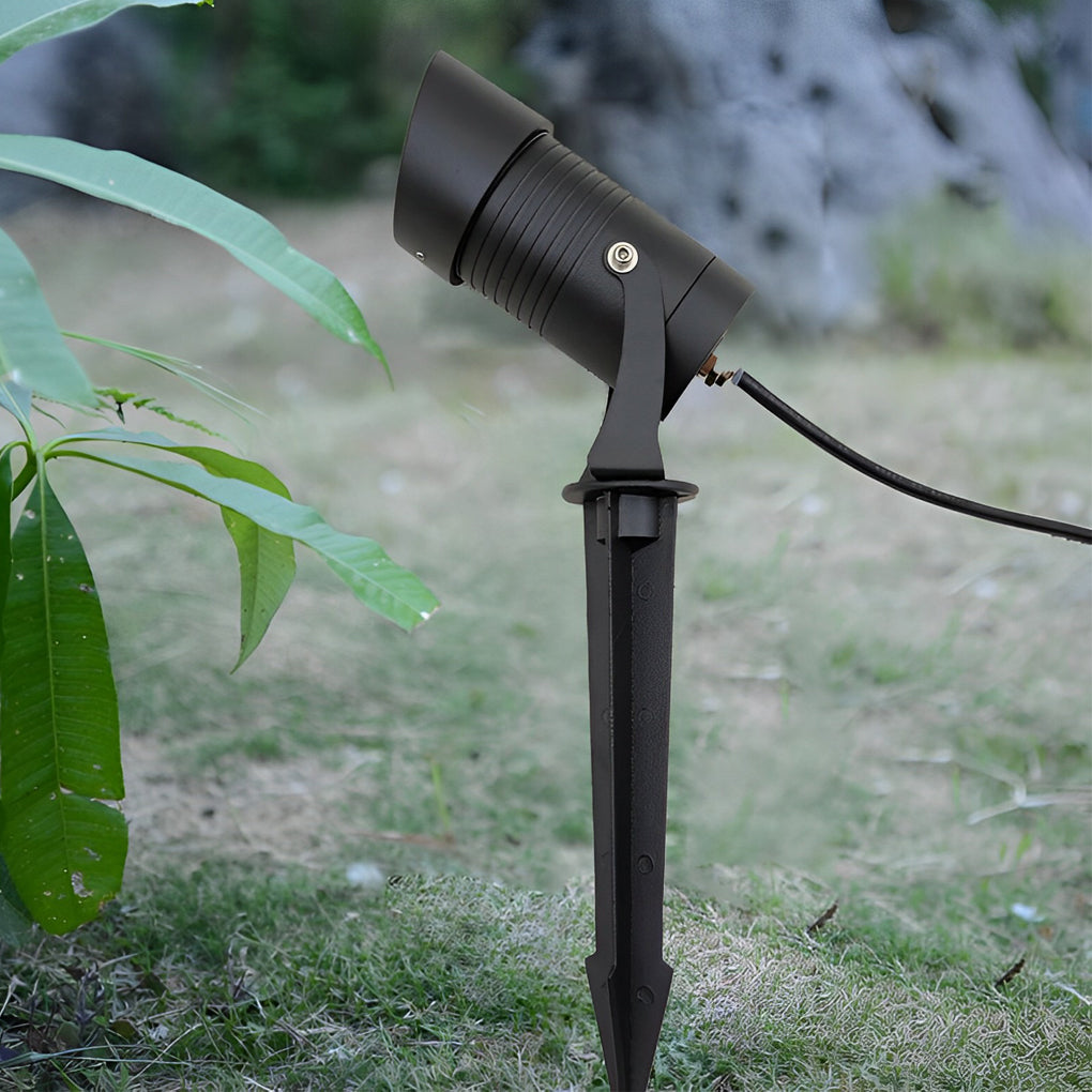 Black modern 10w spotlight spot lights — With Shade / Warm White (3000K) / Set of 2