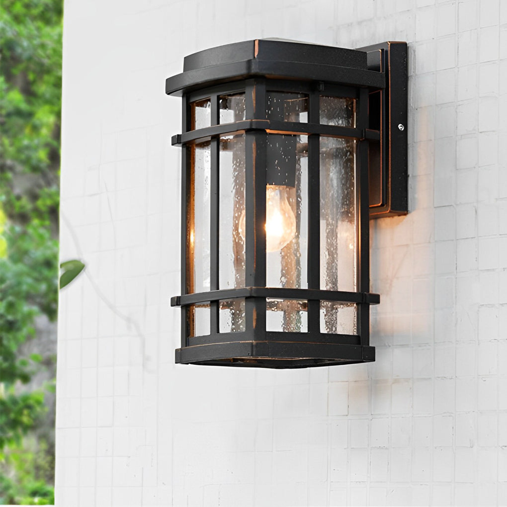 Retro Bubble Glass Modern Outdoor Wall Light