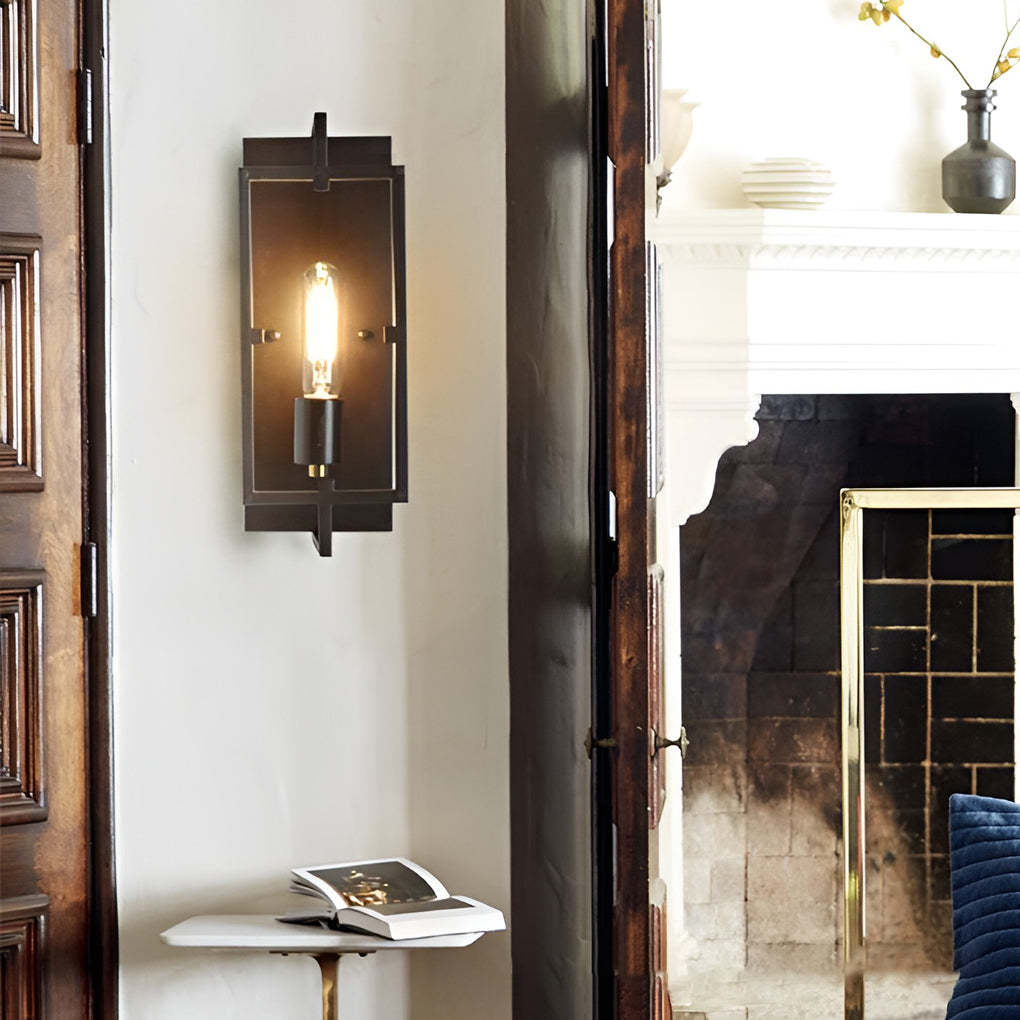 Rectangular Industrial Wall Sconce