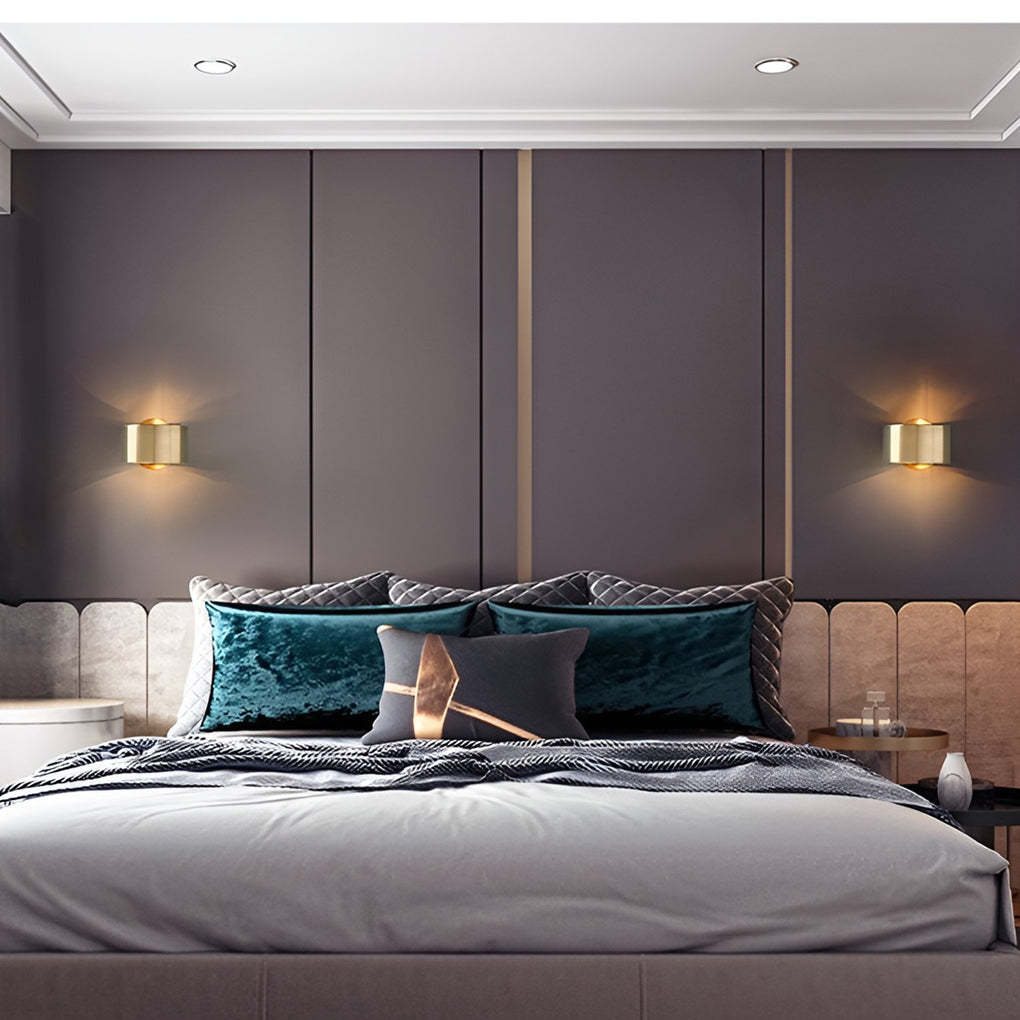 Circular Up and Down Lights Gold Nordic Wall Lamp Wall Sconce Lighting-Lighom