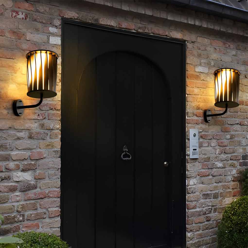 Creative Twisted Waterproof LED Modern Outdoor Wall Lamp Plug in Wall Lights-Lighom