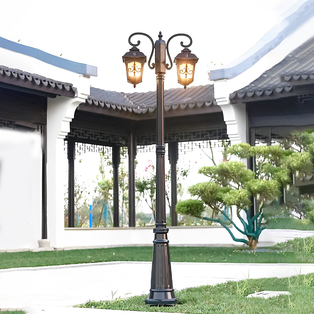 2-Light Outdoor Waterproof Retro European Style Street Lights-Lighom