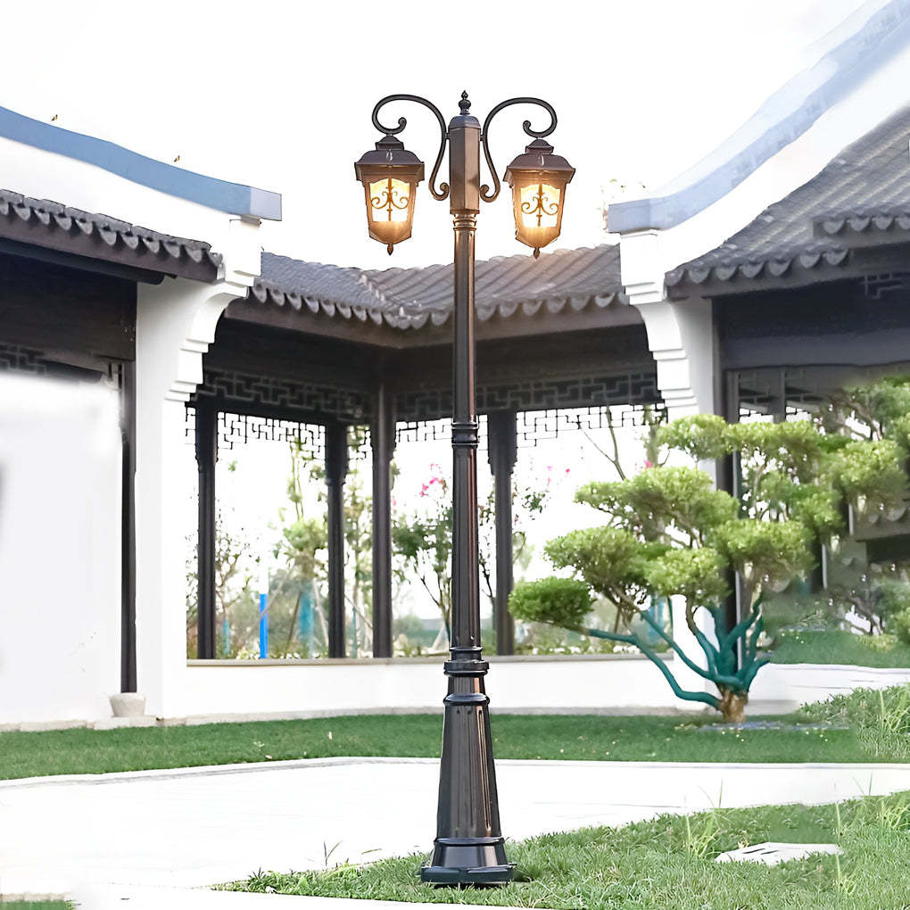 2-Light Outdoor Waterproof Retro European Style Street Lights-Lighom
