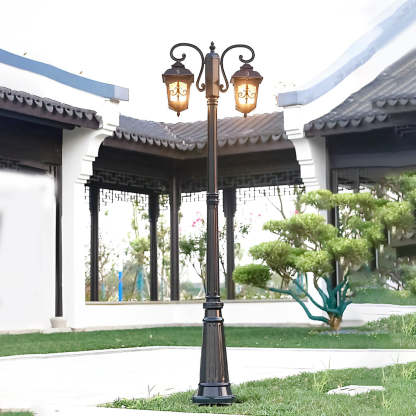 2-Light Outdoor Waterproof Retro European Style Street Lights-Lighom