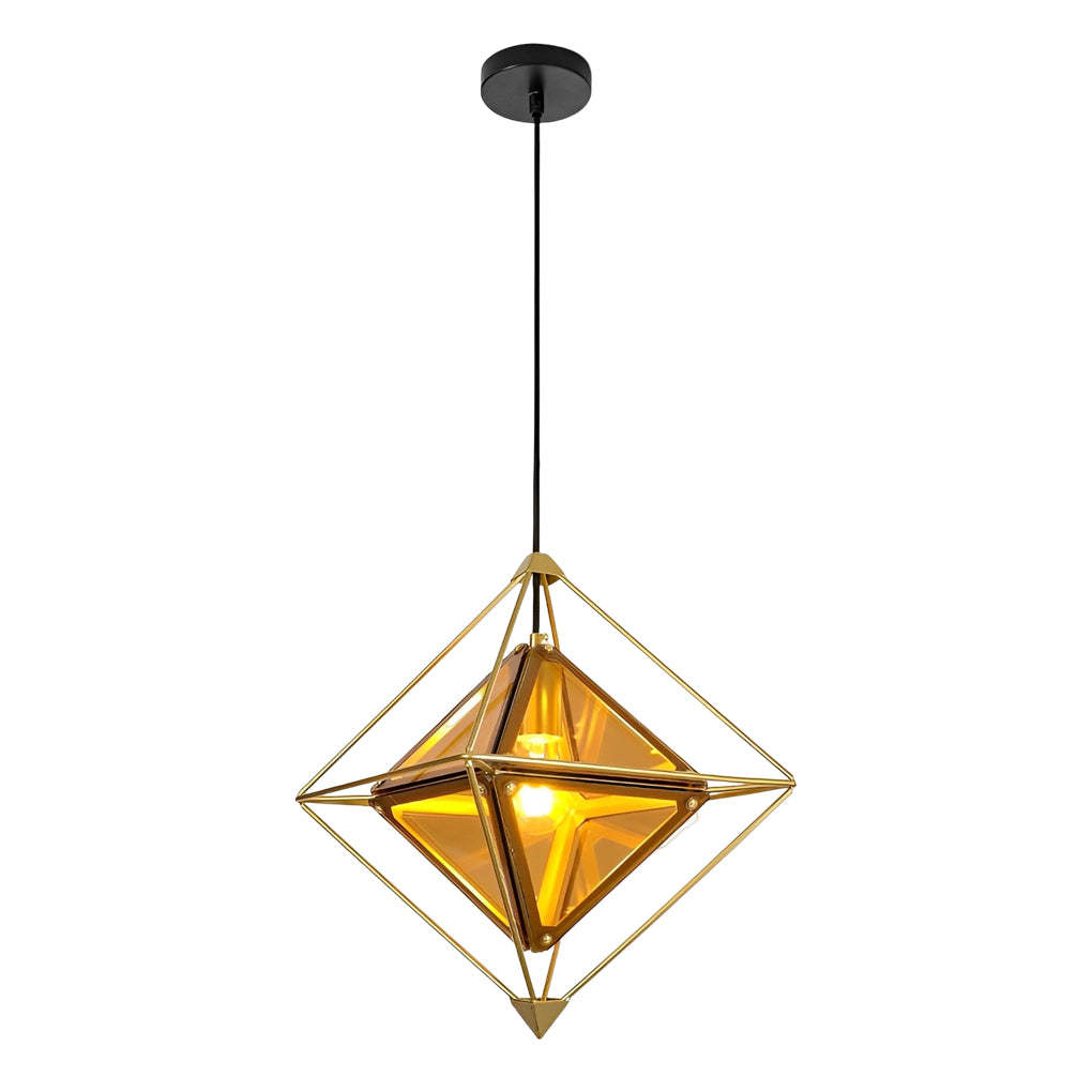 Geometric Glass Minimalist Island Pendant