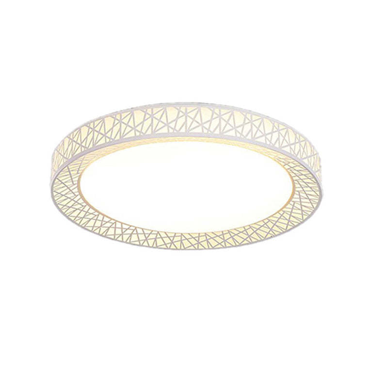 Modern Bird's Nest Iron LED Flush Mount Light