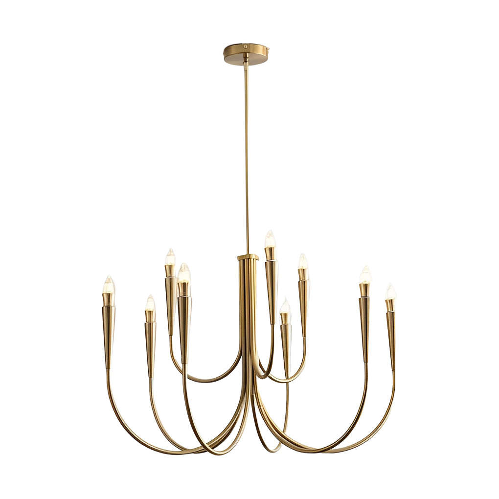 6/9-Light Retro Candle Dimmable LED French Chandelier