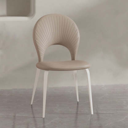 Nordic Faux Leather Steel Dining Chair