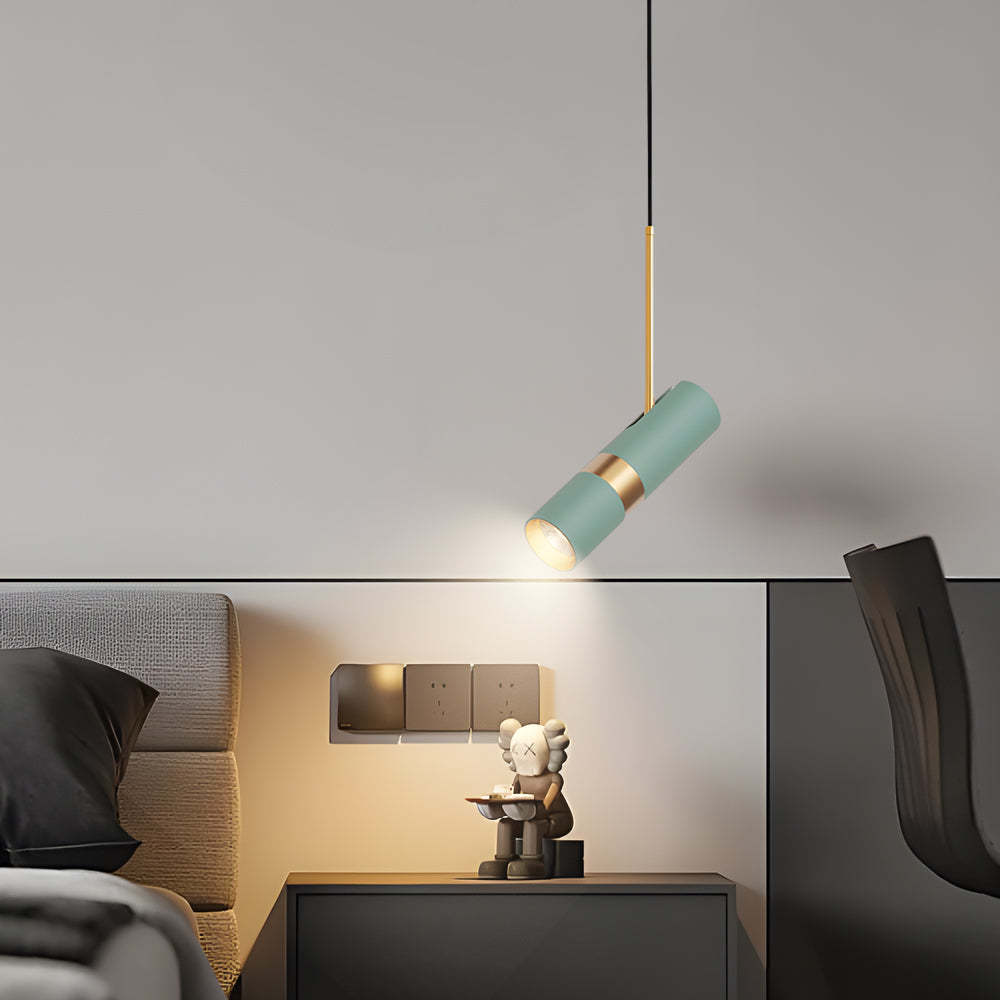 Cylindrical LED Dimmable Modern Pendant Lamp