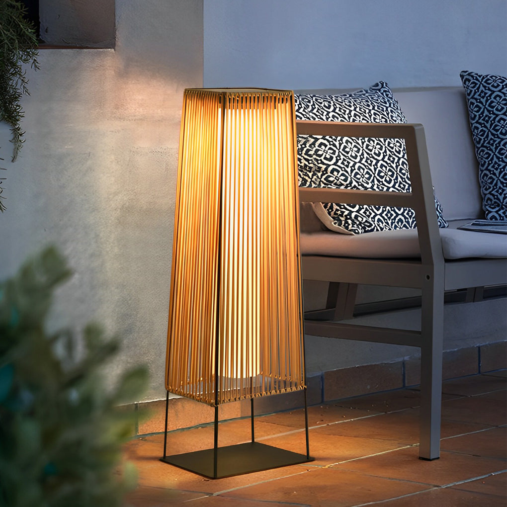 Rubber Solar Outdoor LED Floor Lamp
