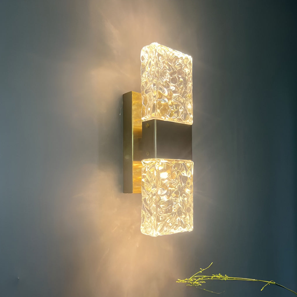 Creative Crystal Up and Down Lights LED Electroplated Modern Wall Sconces-Lighom