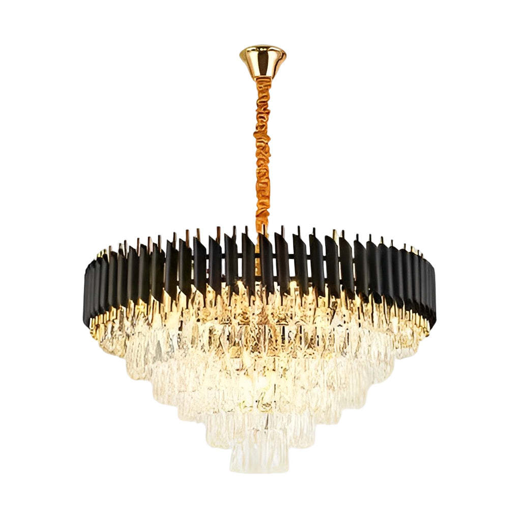 Round Oval Crystal Dimmable Postmodern Chandelier