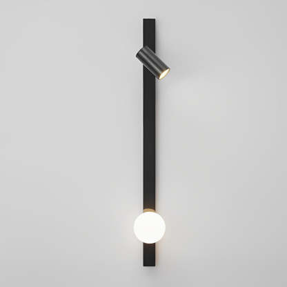 Long Strip LED Three Step Dimming Wall Lamp with Adjustable Spotlight-Lighom