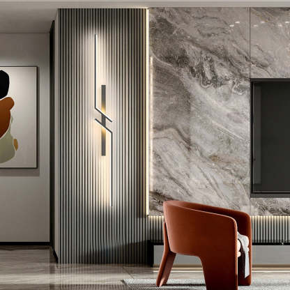 Irregular Symmetrical L Shape Creative LED Minimalist Wall Lamp Sconces Lighting-Lighom