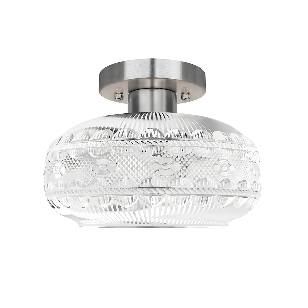 Acrylic Lantern Luxury Matte Metal American Ceiling Lamp