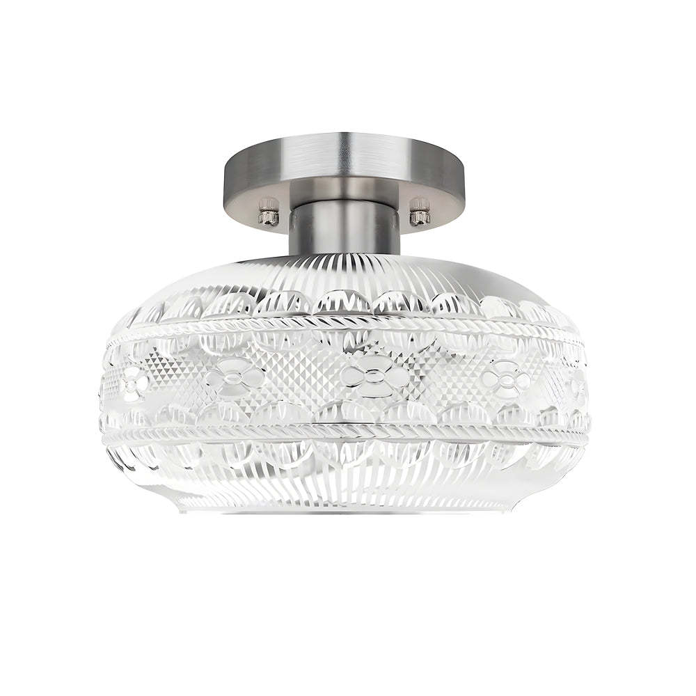 Acrylic Lantern Luxury Matte Metal American Ceiling Lamp