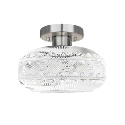 Acrylic Lantern Luxury Matte Metal American Ceiling Lamp