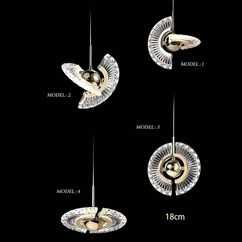 Adjustable Circle LED Nordic Pendant Lighting Hanging Lamp Island Lights-Lighom