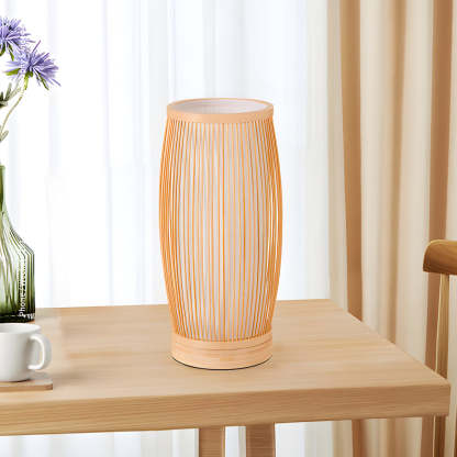 Japanese Lantern Bamboo LED Table Lamp-Lighom