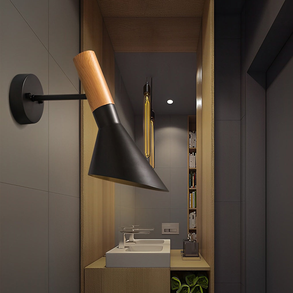 Aluminum Retro Industrial Plug-In Wall Sconce