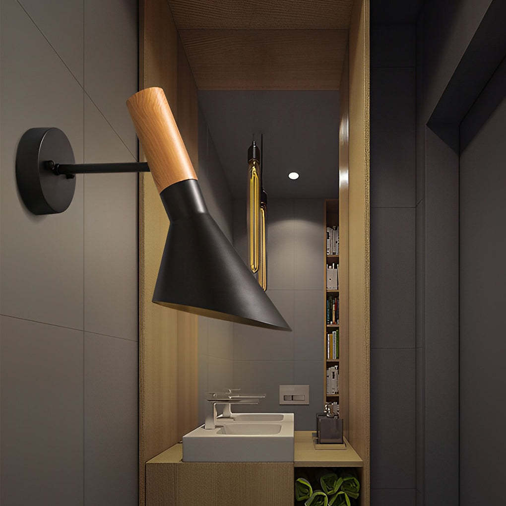 Aluminum Retro Industrial Plug-In Wall Sconce