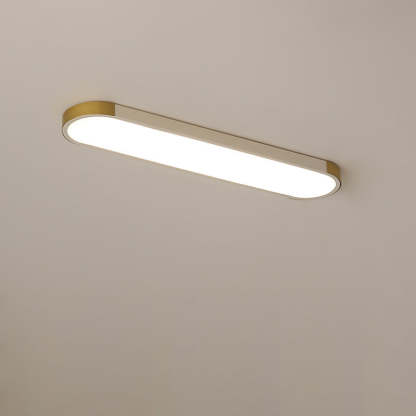 Minimalist Rectangular Ring LED Flush Mount Light