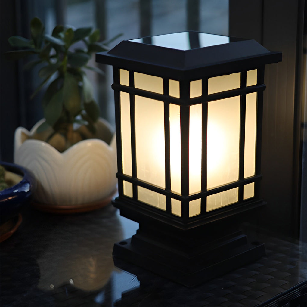 Lighom modern fence metal aluminum outdoor post lights