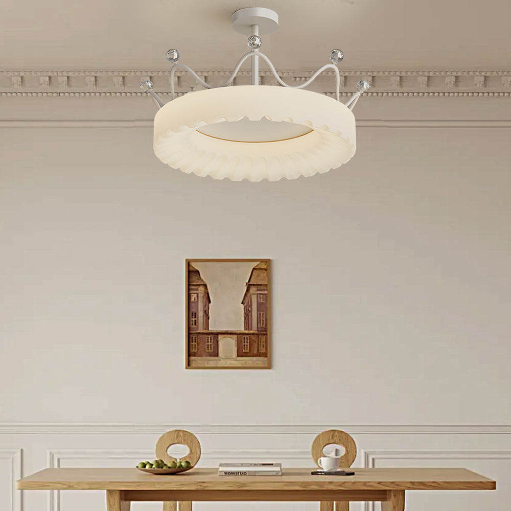 Crown Dimmable LED Modern Ceiling Light