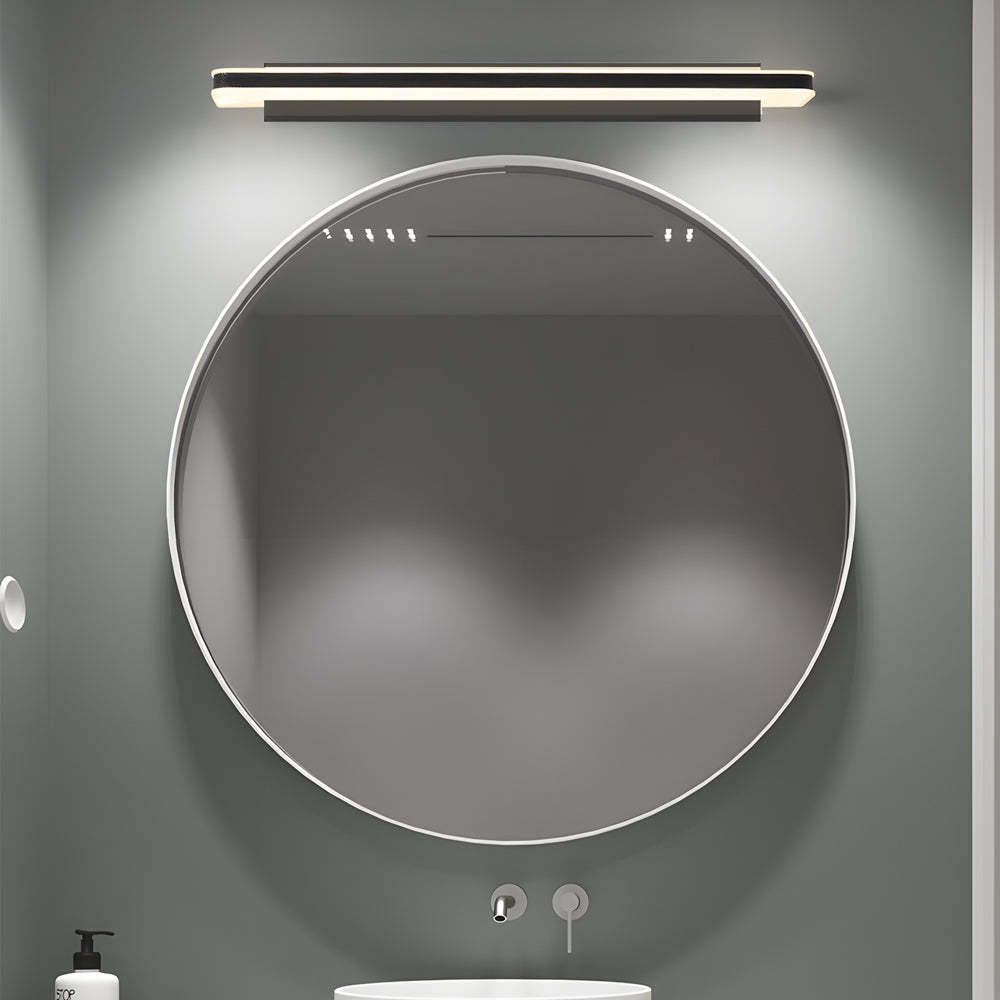 Matte Black Dimmable Linear LED Acrylic Vanity Light
